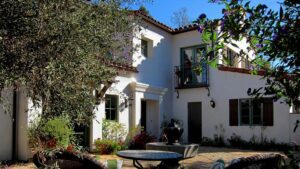 a Jeff Doubét Spanish Courtyard Style Story Home Design Built in Santa Barbara California