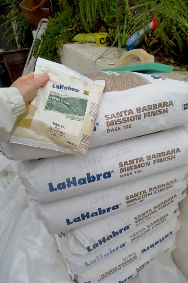 Santa barbara spanish exterior stucco supplies, brand names and color recommendations